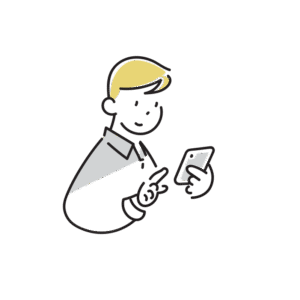 スマホで勉強する人
